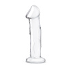 Фаллоимитатор 6 in с рельефом и крупной головкой Glass Dildo With Veins & Flat Base_3