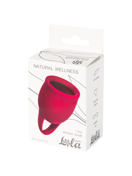 Менструальная чаша Natural Wellness Peony 15 ml wine red_1