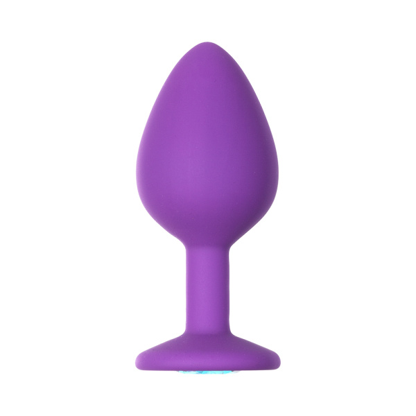 Анальная пробка Emotions Cutie Medium Purple light blue crystal_1