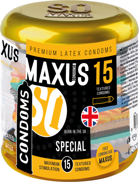Презервативы MAXUS Special №15 в железном кейсе, точечно-ребристые, 15 шт_5