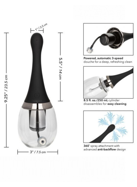Автоматический анальный душ Ultimate Rechargeable Auto Douche 250 мл._2