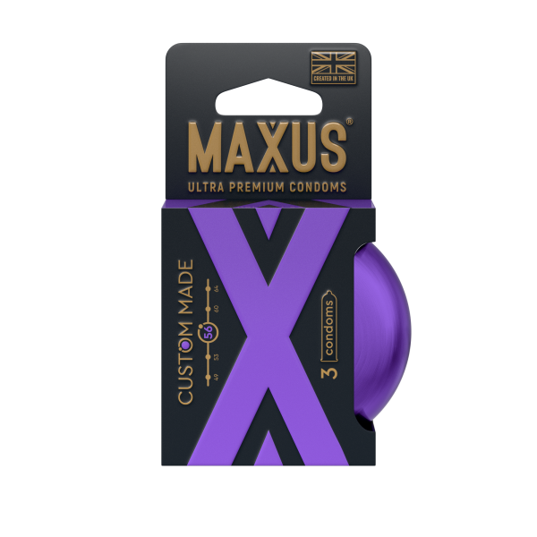 Презервативы MAXUS Custom Made 56 №3 в железном кейсе, увеличенные X-Edition, 3 шт_1