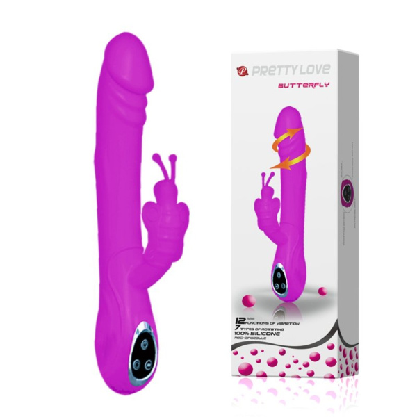 BUTTERFLY Вибромассажер -ротатор с клиторальной стимуляцией_1
