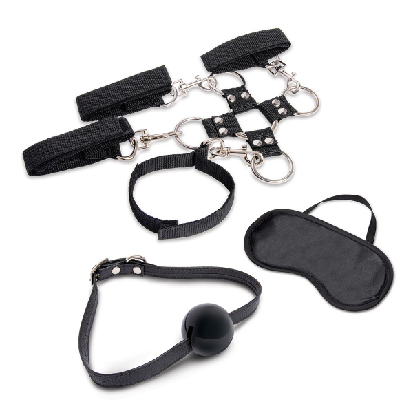 Набор для фиксации из 7 предметов Hogtie & Ball Gag Kit_3