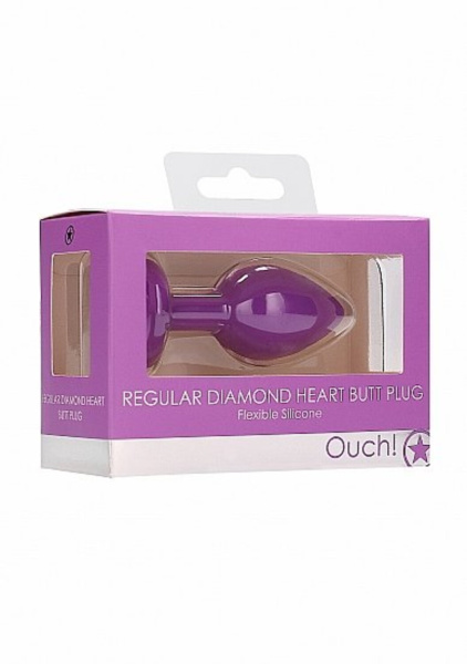 Анальная пробка Diamond Heart Butt Plug_1