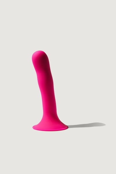 Дилдо на присоске с двойной плотностью Hitsens S04 Pink ADRIEN LASTIC DILDO DUAL DENSITY_4
