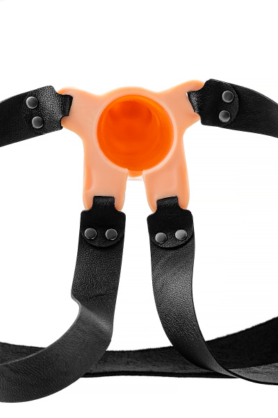 Фаллопротез RealStick Strap-On Conall, TPE, телесный, 14 см_4