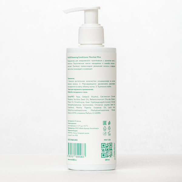 Кондиционер восстанавливающий Mint500 Restoring Conditioner Menthol Mint 250 мл_3