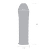 Текстурированная насадка на пенис 6,5in Clear Textured Penis Enhancing Sleeve Extension_5
