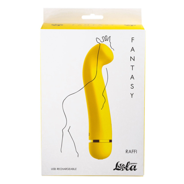 Перезаряжаемый вибратор Fantasy Raffi Yellow_4