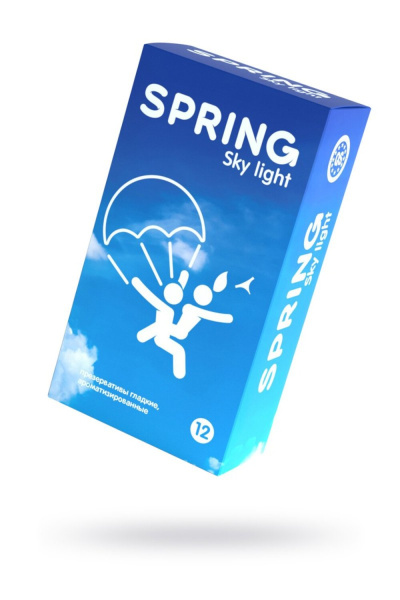 Презервативы Spring  Sky Light, классические, латекс, 17,5см, 12 шт_1