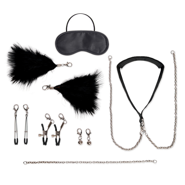 Большой набор из 12 предметов Interchangeable Collar & Nipple Clips Set_3