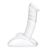 Фаллоимитатор с мошонкой на подставке 7,5 in Rideable Standing Glass Cock With Stability Base_4