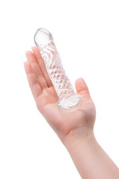 Нереалистичный фаллоимитатор Sexus Glass, стекло, прозрачный, 16,5 см_6