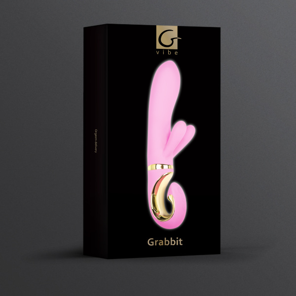 Вибратор с клиторальным отростком Gvibe – Grabbit, 18 см_3