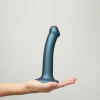 Гибкий фаллоимитатор Strap-on-me DILDO MONO DENSITE Синий Металлик размер Medium_3