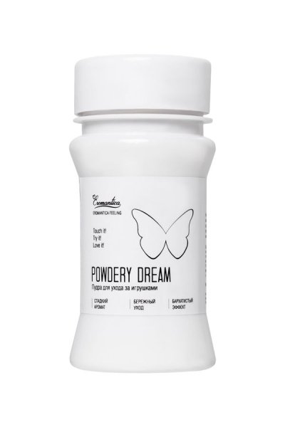 Пудра для ухода за игрушками Eromantica «Powdery Dream», с ароматом манго и орхидеи, 40 г_2