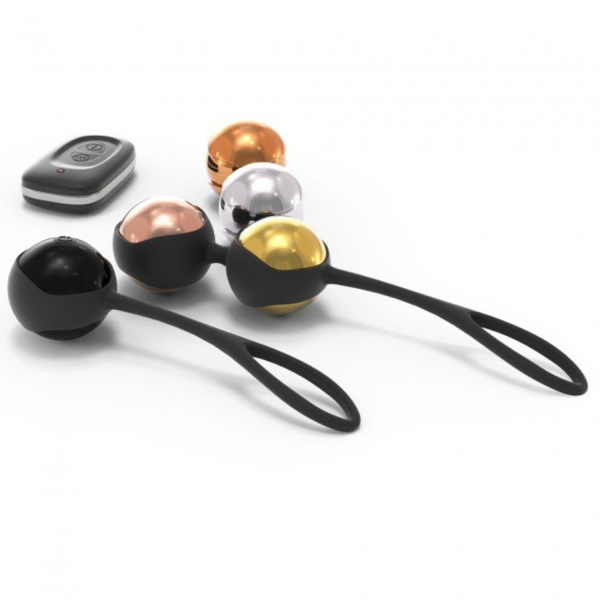 Набор вагинальных шариков Dorcel TRAINING BALLS со смещенным центром тяжести и вибрацией_1