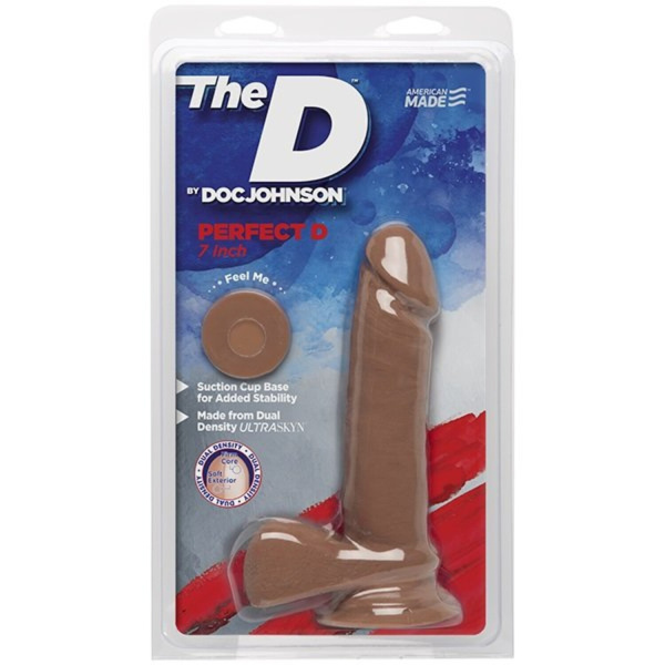 Фаллоимитатор на присоске Идеал The D™ - Perfect D 7 - Caramel_1