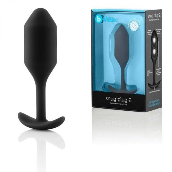 Профессиональная пробка для ношения B-vibe Snug Plug 2 черный_8