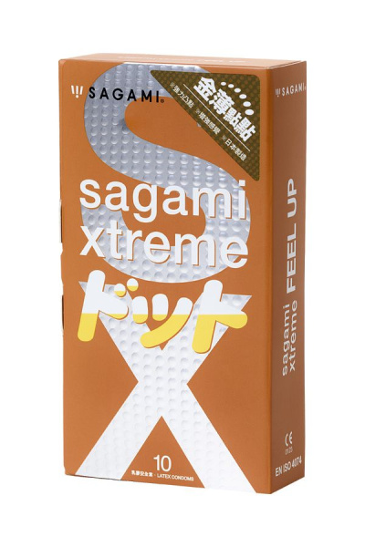 Презервативы Sagami Xtreme Feel Up усиливающие ощущения 10 шт._4