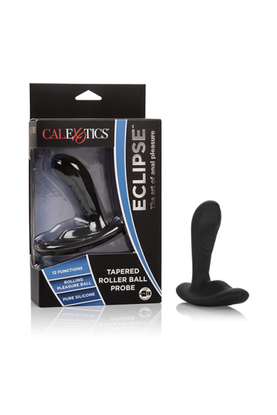 Перезарежаемый силиконовый массажер простатыTapered Roller Ball Probe с функцией ""вращающийся шарик_1