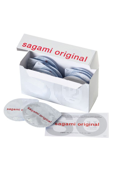 Презервативы Sagami Original 002, полиуретан, 12 шт._1