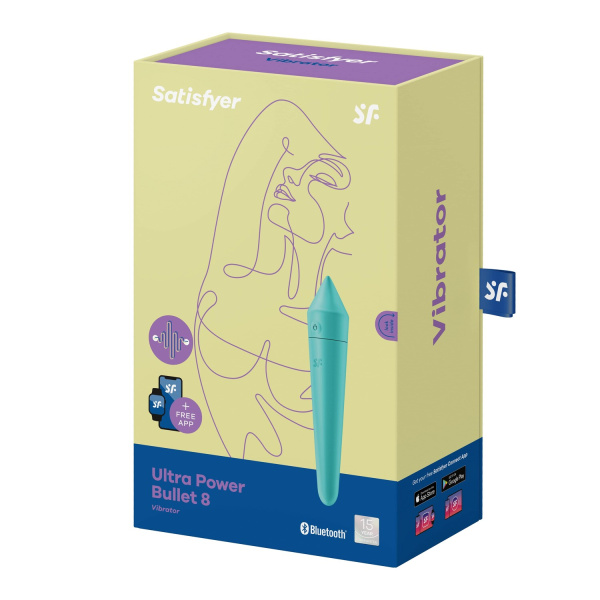 Мини вибромассажер Satisfyer Ultra Power Bullet 8, мятный_1