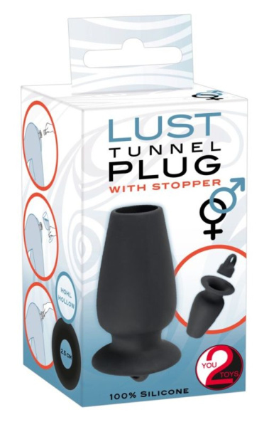 Пробка-туннель с ограничителем Lust Tunnel Plug with Stopper_1