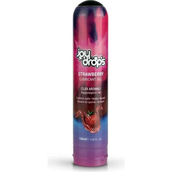 Смазка на водной основе Joydrops "Strawberry" с ароматом клубники, 125 мл_2