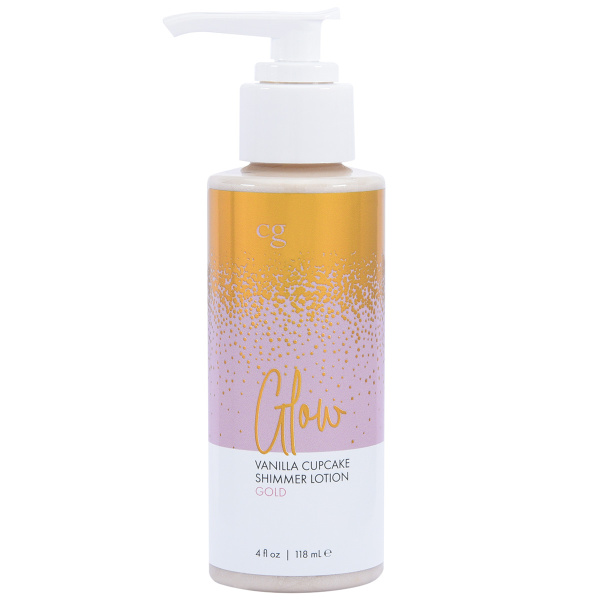 Мерцающий лосьон для тела CG GLOW Vanilla Cupcake Shimmer Lotion золотые блестки 118 мл_2