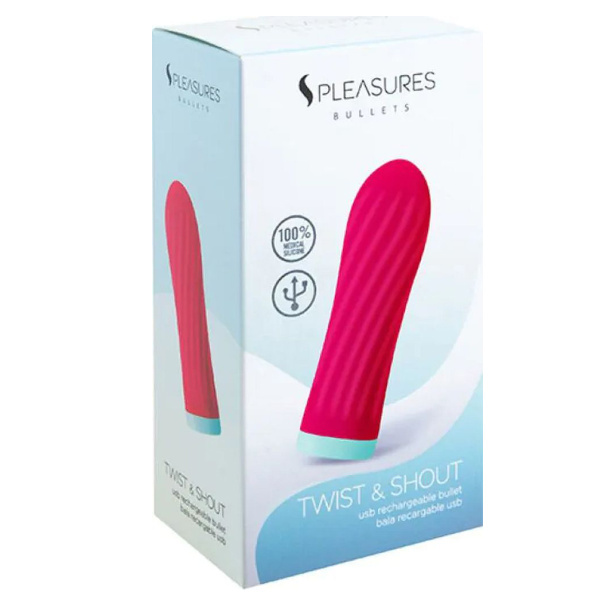 Вибропуля S Pleasures Twist&Shout розовая, S_4