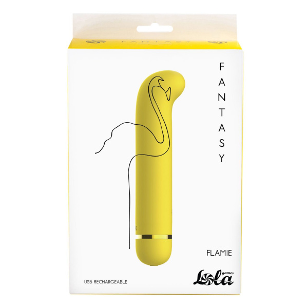 Перезаряжаемый вибратор Fantasy Flamie Yellow_4