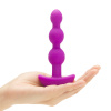 Анальные премиум-бусы с 2 моторами B-Vibe Triplet Anal Beads FUCHSIA_10