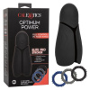 Мужской вибомассажер в комплекте с тремя кольцами на пенис OPTIMUM POWER ELITE STROKER_1