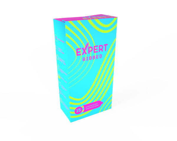 Презервативы EXPERT Ribbed, ребристые, 15шт_1