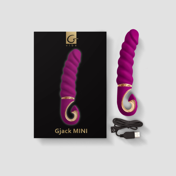 Gvibe Gjack Mini - Анатомический витой вибратор, 19х3.5 см_3