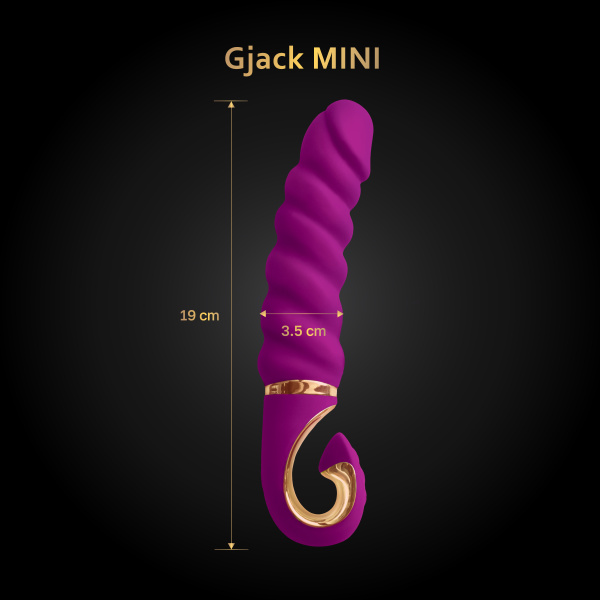 Gvibe Gjack Mini - Анатомический витой вибратор, 19х3.5 см_5