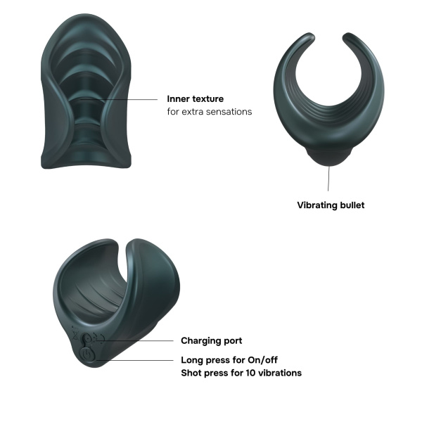 Мастурбатор Manwan STARTER – PINE GREY_4