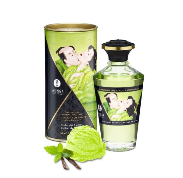 Возбуждающее масло SHUNGA “Интимные поцелуи” для оральных ласк - Полночный щербет_1