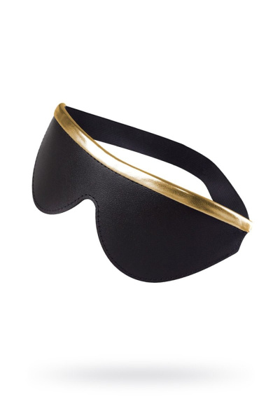 Маска на глаза  с золотистой отделкой_1