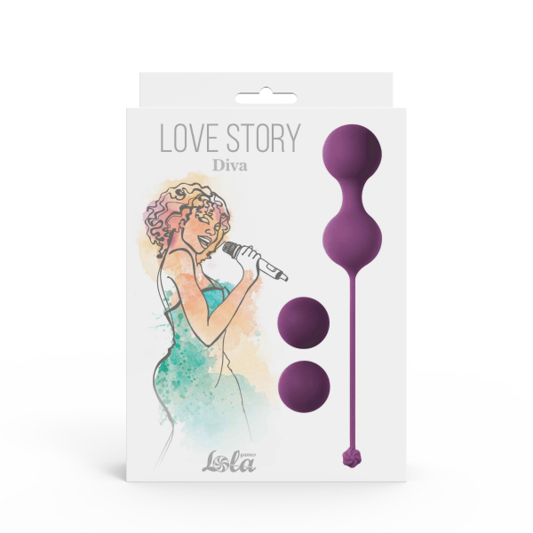 Набор вагинальных шариков Love Story Diva Lavender Sunset_3
