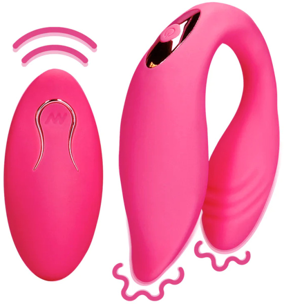Парный вибромассажер Couple Toy with Remote Control с пультом управления (розовый)_5