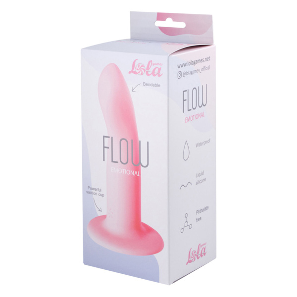 Нереалистичный дилдо Flow Emotional Pink_1