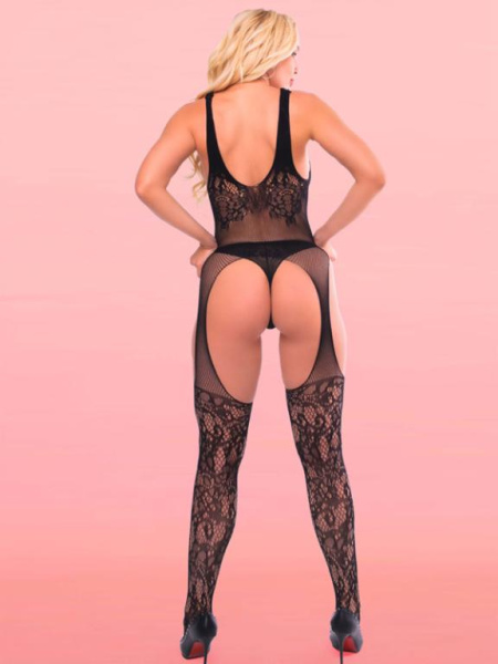 Кетсьюит (боди-комбинезон) Blanca S/L черный_2