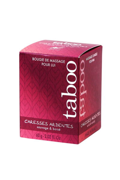 Массажное аромамасло для мужчин RUF Taboo Пылкие ласки (Сaresses ardentes), аромат папоротник, 60 мл_4