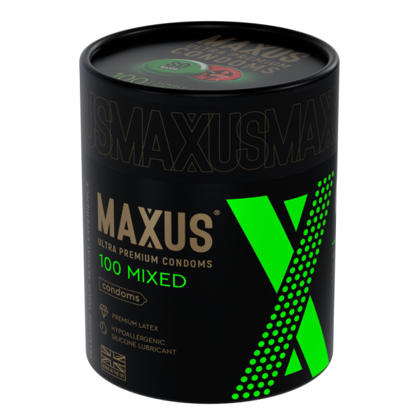 Презервативы MAXUS Mixed гладкие и текстурированные (100 шт.) 2122mx_1