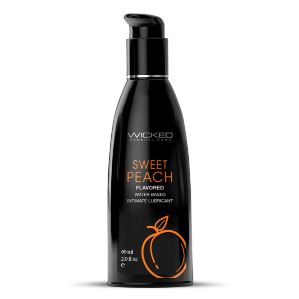 Лубрикант со вкусом спелого персика WICKED AQUA Sweet Peach 60 мл_1