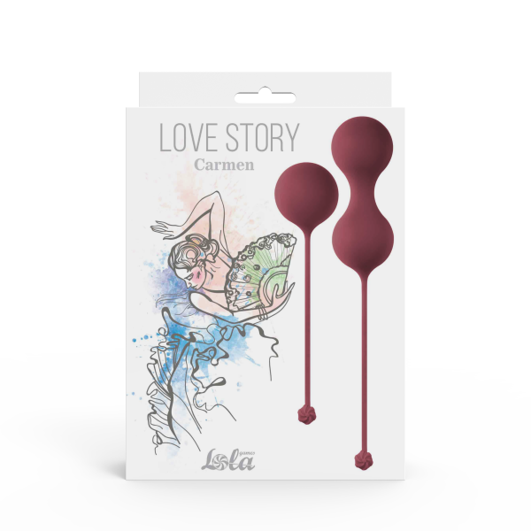 Набор вагинальных шариков Love Story Carmen Wine Red_4