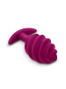 Gvibe Gplug Twist 2 Raspberry витая силиконовая анальная пробка для ношения, 10.5х3.9 см_7